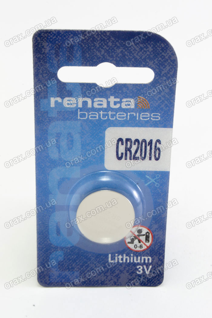 Батарейки Renata CR2016 3V (код: 21998) Батарейки Renata CR2016 3V (код: 21998)